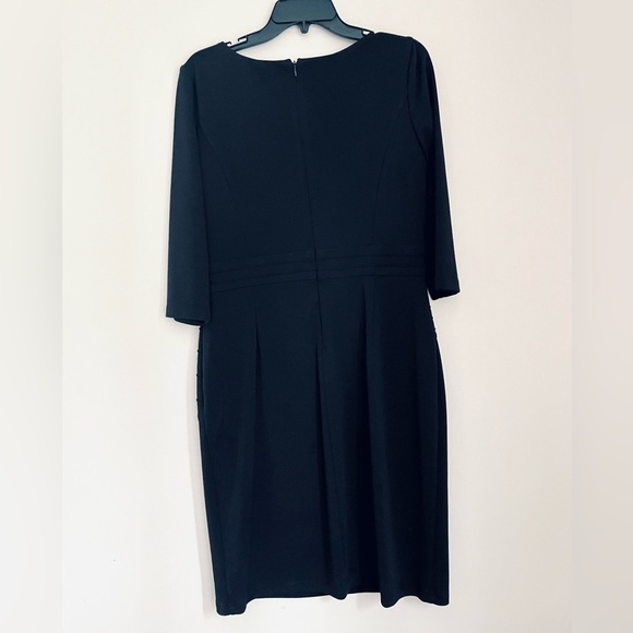 Ellen Tracy Black Dress Size 10 - Picture 3 of 11